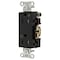 Hubbell Wiring Device-Kellems Straight Blade Receptacle, 5-15R, 15 A, 125V AC, 2 Pole, 3 Wire, Flush Mount, Grounded DR15BLKWRTR - alternate 1